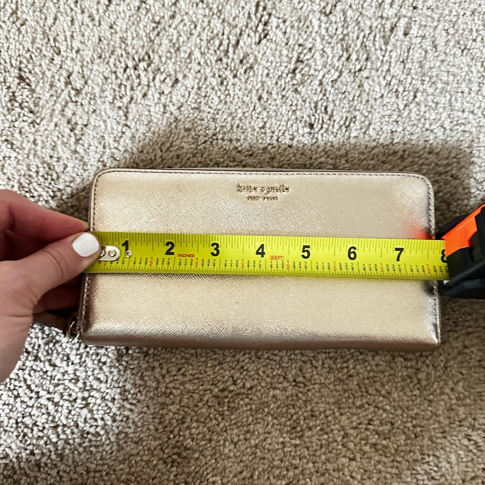 Kate Spade Metallic Gold Wallet .